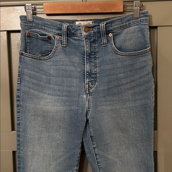 Madewell Cali Demi Boot Jeans in Dorrance Wash TENCEL Denim Edition Size 28 - Picture 8 of 12
